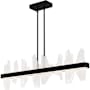 Quoizel Aurelia 42" Wide LED Abstract Linear Chandelier Matte Black