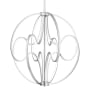 Quoizel Clairon 24" Wide LED Abstract Chandelier Polished Chrome
