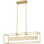 Quoizel Dazzle 36" Wide Crystal Linear Chandelier Soft Gold