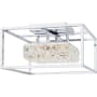 Quoizel Dazzle 16" Wide Flush Mount Square Ceiling Fixture Polished Chrome