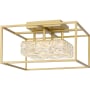 Quoizel Dazzle 16" Wide Flush Mount Square Ceiling Fixture Soft Gold