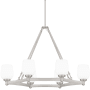 Quoizel Penning 6 Light 38" Wide Chandelier Brushed Nickel