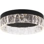 Quoizel Vistaria 14" Wide Flush Mount Drum Ceiling Fixture Matte Black
