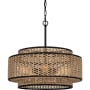 Quoizel Teton 5 Light 20" Wide Pendant Matte Black