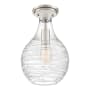 Quoizel Genie 9" Wide Semi-Flush Ceiling Fixture Brushed Nickel