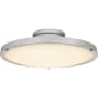 Quoizel Donne 16" Wide LED Semi-Flush Bowl Ceiling Fixture with Etched Glass Shade Brushed Nickel
