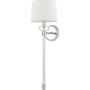Quoizel Barbour Single Light 27" Tall Wall Sconce Polished Nickel