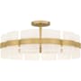 Quoizel Sweeney 6 Light 30" Wide Semi-Flush Drum Ceiling Fixture / Converts to Pendant Soft Gold
