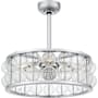 Quoizel Terrarock 12" 3 Blade Indoor Ceiling Fandelier Polished Chrome