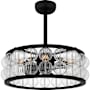 Quoizel Terrarock 12" 3 Blade Indoor Ceiling Fandelier Matte Black