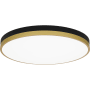 Quoizel 20" Wide LED Flush Mount Ceiling Fixture Matte Black / Gold