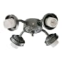 Quorum International 4 Bulb Fluorescent Fan Light Kit Matte Black