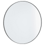 Quorum International Round 30" Diameter Modern Circular Metal Framed Bathroom Wall Mirror Matte Black