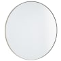 Quorum International Round 30" Diameter Modern Circular Metal Framed Bathroom Wall Mirror Silver