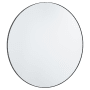 Quorum International Round 36" Diameter Modern Circular Metal Framed Bathroom Wall Mirror Matte Black