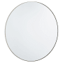 Quorum International Round 36" Diameter Modern Circular Metal Framed Bathroom Wall Mirror Silver