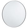 Quorum International Round 42" Diameter Modern Circular Metal Framed Bathroom Wall Mirror Matte Black