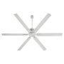 Quorum International Zeus 80" 6 Blade Indoor / Outdoor Ceiling Fan with Remote and Wall Control Satin Nickel