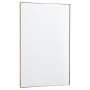 Quorum International Rectangular 24" W x 36" H Modern Rectangular Metal Framed Bathroom Wall Mirror Gold