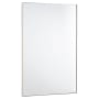 Quorum International Rectangular 24" W x 36" H Modern Rectangular Metal Framed Bathroom Wall Mirror Silver