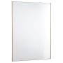 Quorum International Rectangular 30" W x 40" H Modern Rectangular Metal Framed Bathroom Wall Mirror Gold