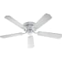 Quorum International Indoor 52" Ceiling Fan from the Custom Hugger Collection Gloss White