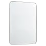 Quorum International Stadium 24" W x 36" H Modern Specialty Metal Framed Bathroom Wall Mirror Silver