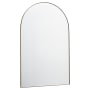 Quorum International Arch 24" W x 38" H Modern Arched Metal Framed Bathroom Wall Mirror Gold