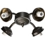 Quorum International 4 Bulb Fluorescent Fan Light Kit Oiled Bronze