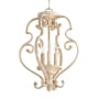 Quorum International San Miguel 3 Light 13-1/2" Wide Taper Candle Chandelier / Semi-Flush Ceiling Fixture Persian White