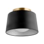 Quorum International 11" Wide Flush Mount Ceiling Fixture Noir