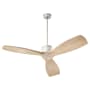 Quorum International Lurus 64" 3 Blade Indoor Ceiling Fan with Wall Control Satin Nickel
