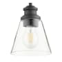 Quorum International Dunbar 6" Wide Mini Pendant Noir
