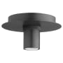 Quorum International 6" Wide Flush Mount Ceiling Fixture Noir