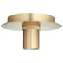Quorum International 6" Wide Flush Mount Ceiling Fixture Aged Brass