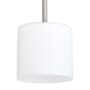Quorum International Rutherford 8" Wide Mini Pendant with Satin Opal Shade Satin Nickel