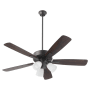Quorum International Ovation 52" 5 Blade Indoor Ceiling Fan Matte Black
