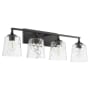 Quorum International Eldorado 4 Light 35" Wide Vanity Light Matte Black