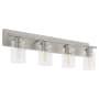Quorum International Carter 4 Light 30" Wide Vanity Light Satin Nickel