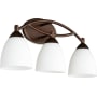 Quorum International Barkley 3 Light 21" Wide Bathroom Vanity Light Oiled Bronze