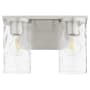 Quorum International Steinway 2 Light 12" Wide Vanity Light Satin Nickel