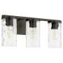 Quorum International Steinway 3 Light 20" Wide Vanity Light Matte Black