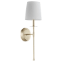 Quorum International 20" Tall Wall Sconce Aged Silver Leaf