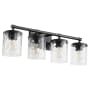 Quorum International Starky 4 Light 28" Wide Vanity Light Matte Black