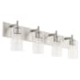 Quorum International Fallstaff 4 Light 32" Wide Vanity Light Satin Nickel