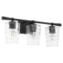 Quorum International Cassini 3 Light 25" Wide Vanity Light Matte Black