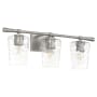 Quorum International Cassini 3 Light 25" Wide Vanity Light Satin Nickel