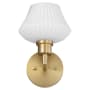 Quorum International Providence 10" Tall Bathroom Sconce Aged Brass