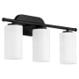 Quorum International Belinder 3 Light 24" Wide Vanity Light Matte Black