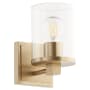 Quorum International Bolton 9" Tall Bathroom Sconce Aged Brass